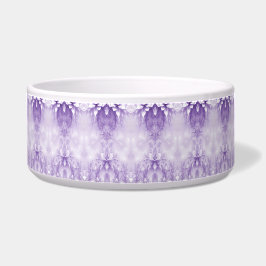Tigela Flores Brancas Roxas Pet Bowl
