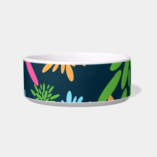 Tigela Flores Coloridas de Fogos de Artifício abstrato