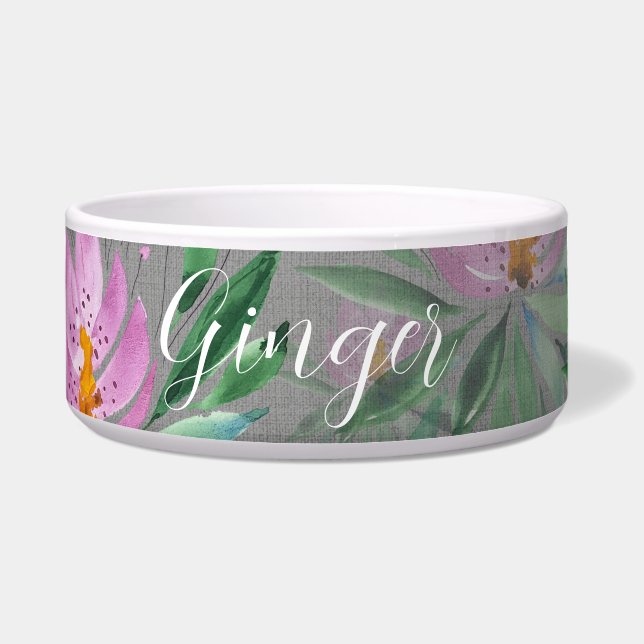 Tigela Flores Cuecas Coloração Válida De Sangue Monograma (Frente)