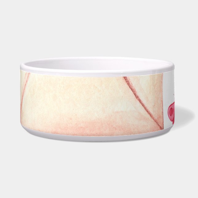 Tigela Flores de aquarela em envelopes: padrão sem costur (Frente)