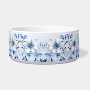Tigela Flores de Azul Botânico Pet Bowl