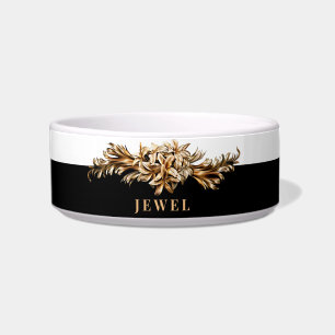 Tigela Flores de Ouro de luxo personalizadas