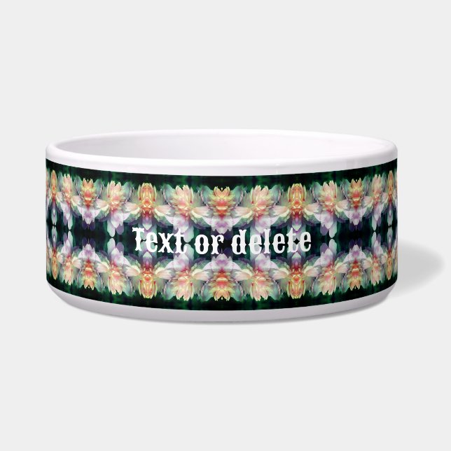 Tigela Flores de Pequim Rosa Multiplicadas Personalizadas (Frente)