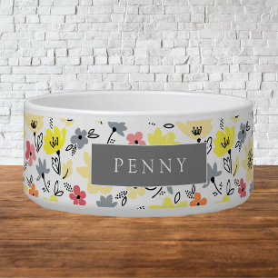Tigela Flores de primavera Cheias Personalizadas Boliche