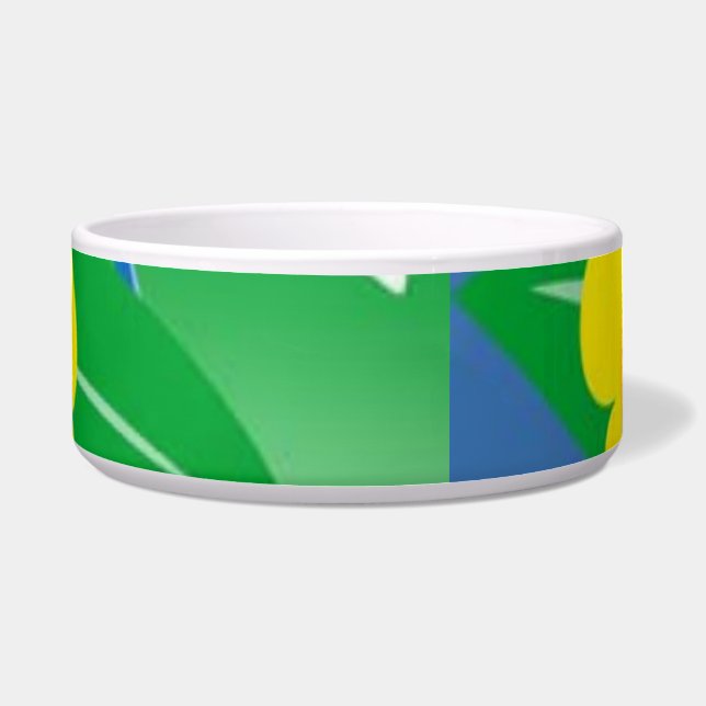 Tigela Flores Pet Bowl, (Frente)