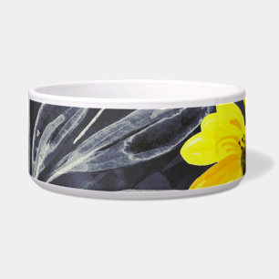 Tigela Folhas de outono, bagas: padrão de aquarelas.