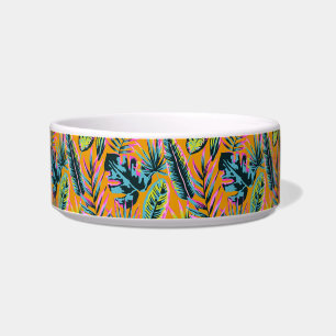Tigela Folhas Tropicais Havaianas E Plantas Padrão-Impres