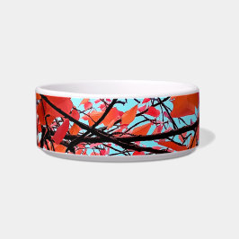 Tigela Folhas vermelhas