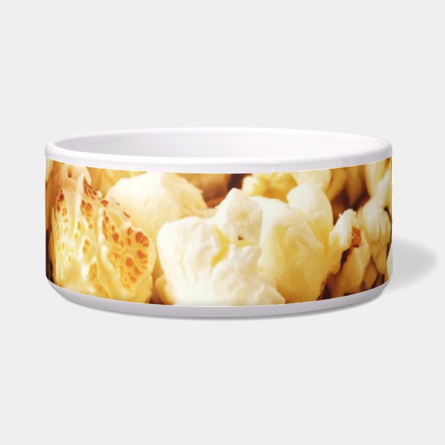 Tigela Foto da pipoca da pipoca da noite de cinema (Frente)