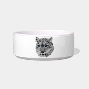 Tigela Fractal do leopardo de neve