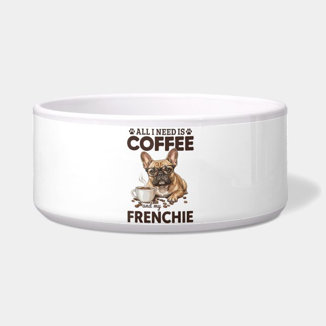 Tigela French Bulldog Coffee Frenchie Dog (Frente)