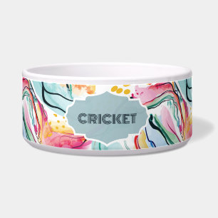 Tigela Fundo Colorido Abstrato de primavera de