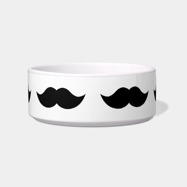 Tigela Fundo do bigode preto (Frente)