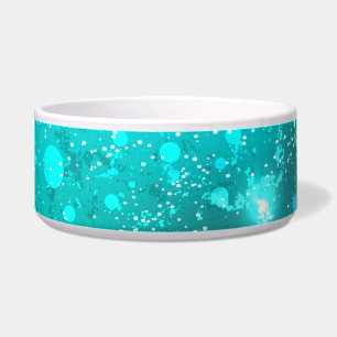 Tigela Fundo do Mint Turquoise Foil