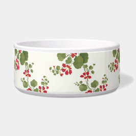 Tigela Fundo Red Nasturtium Cream