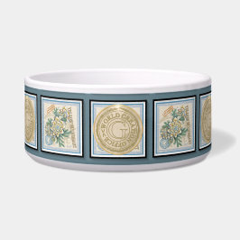 Tigela G Criação de floração amarela