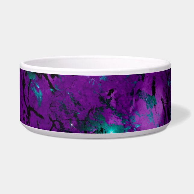 Tigela Galáxia do Mármaco de Púrpura e Teal (Esquerda)