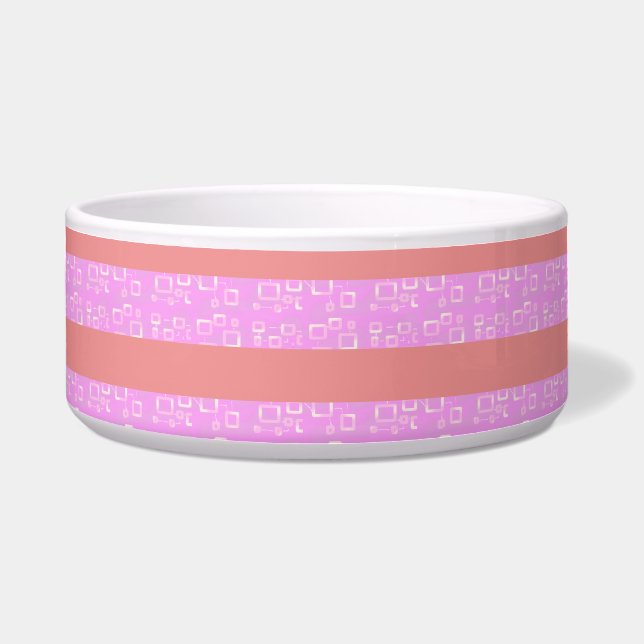 Tigela Gamas Geométricas Rosa (Frente)