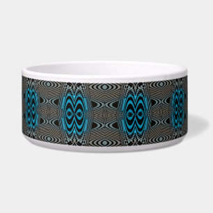 Tigela Garça de cachorro preto e azul - Diamantes pretos