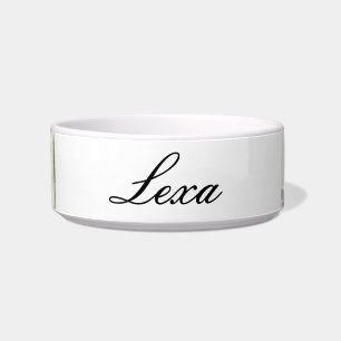 Tigela Gata de gato - Água de companhia personalizada e C
