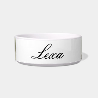 Tigela Gata de gato - Água de companhia personalizada e C