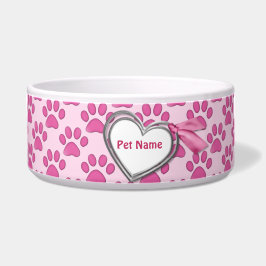Tigela Gatinho Impressão Pink Cat Dish - Personalizar