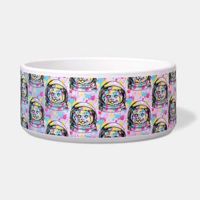 Tigela Gato Astronauta (Frente)