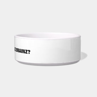 Tigela Gato do zombi eu posso bacia dos alimentos para