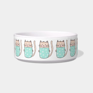 Tigela Gato Floral Gato