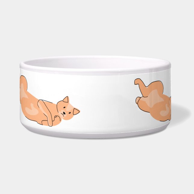 Tigela Gato laranja (Frente)