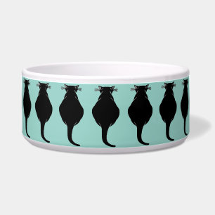 Tigela Gato Negro Gordo Grande