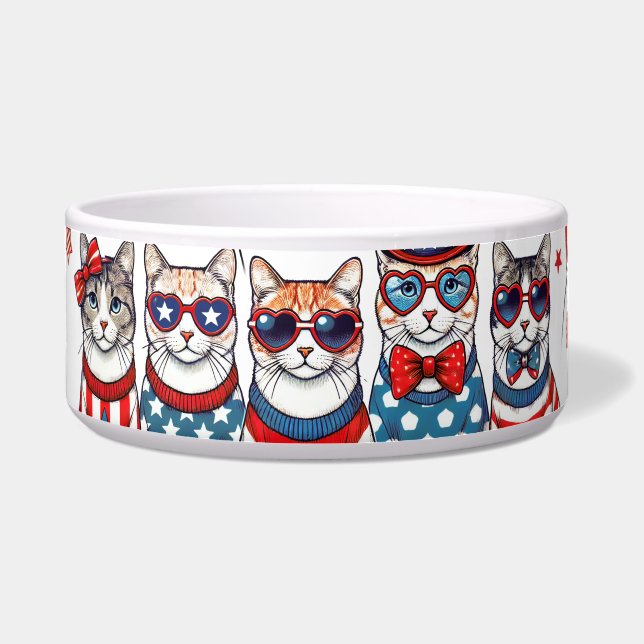 Tigela Gato Patriótico (Frente)