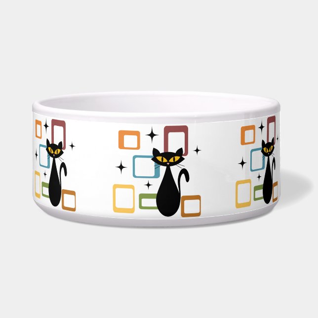 Tigela gato preto meio século (Frente)