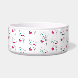 Tigela gato solitário