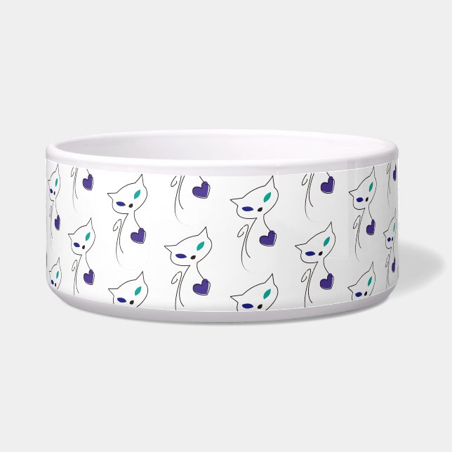 Tigela gato solitário (Frente)