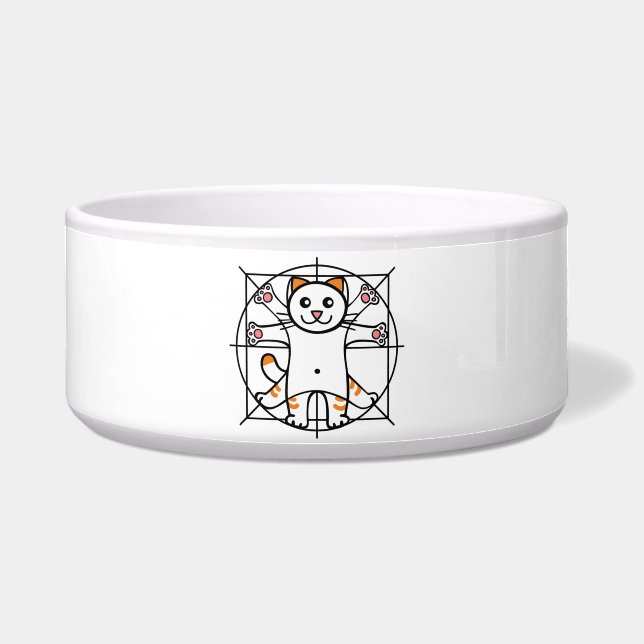 Tigela Gato Vitruviano (Frente)
