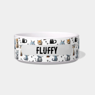 Tigela Gatos Com Rostos Mal-Humorados Nome do Padrão de P