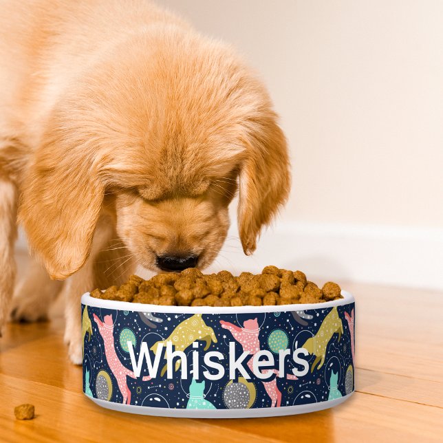 Tigela Gatos Espaciais Místicos Celestiais Cujos Catos Sã (Criador carregado)