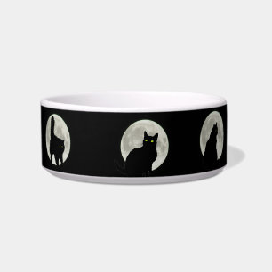 Tigela Gatos pretos na luz de Lua cheia