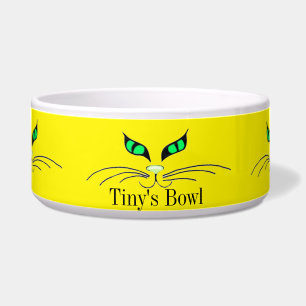 Tigela Gatos Verdes Olhos de Comida