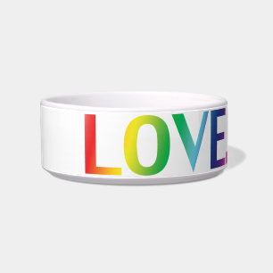 Tigela Gay do orgulho de amor lgbtq lgbtq cor do arco-ír
