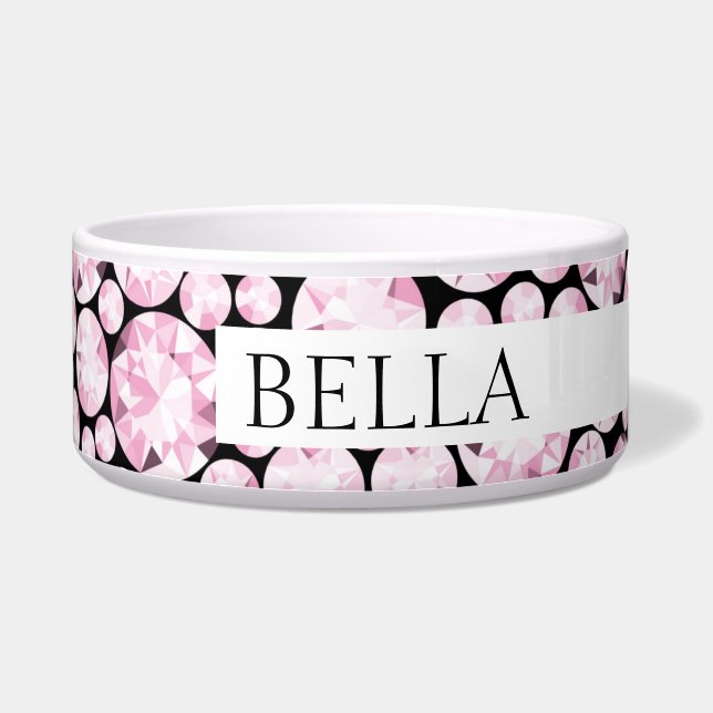 Tigela Gemstones Gemstones de Diamante Rosa Gelados (Direita)