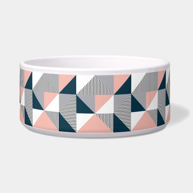 Tigela Geometria abstrato colorida (Frente)