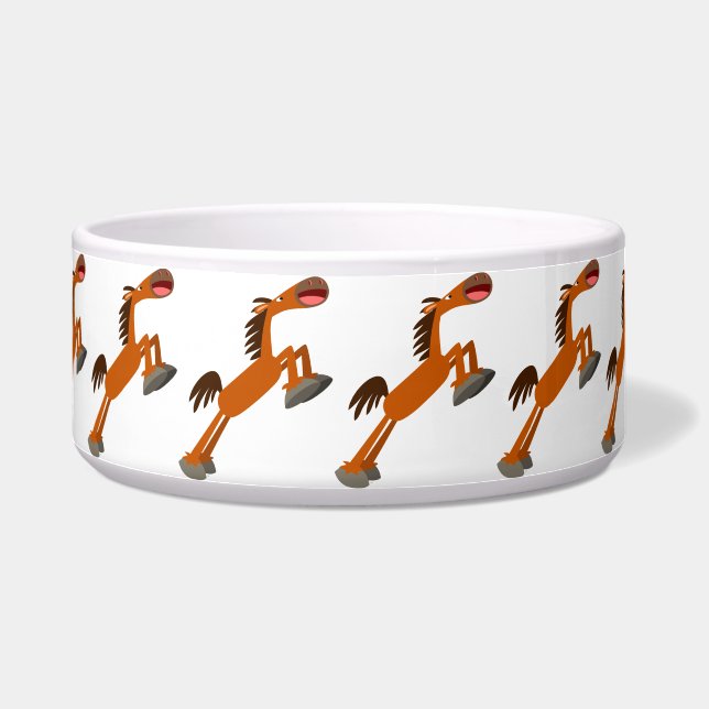 Tigela Giddyup, Horsey! Cartoon Horse Pet Bowl (Esquerda)