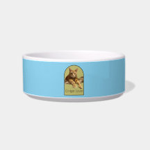 Ginger Lover Sky Blue Cerâmica Pet Bowl