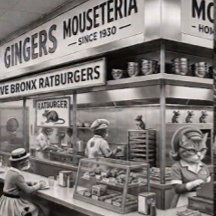 Gingers NYC Mouseteria, Casa do Mousedog.