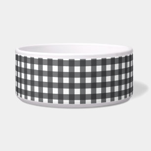 Tigela Gingham Preto e Branco
