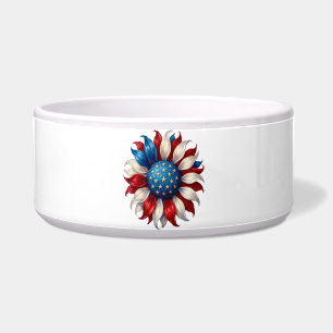 Tigela Girassol Bandeira Americana 4 De Julho