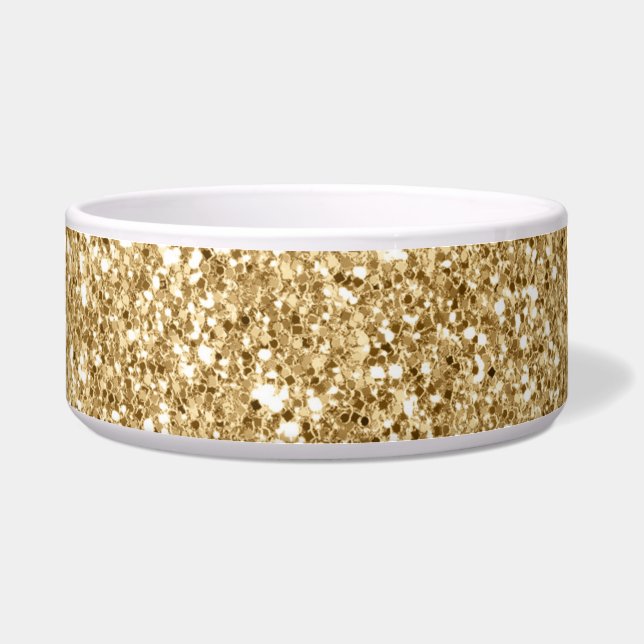 Tigela Glitter Dourado      (Frente)