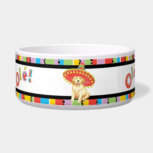 Tigela Golden retriever da festa (Esquerda)